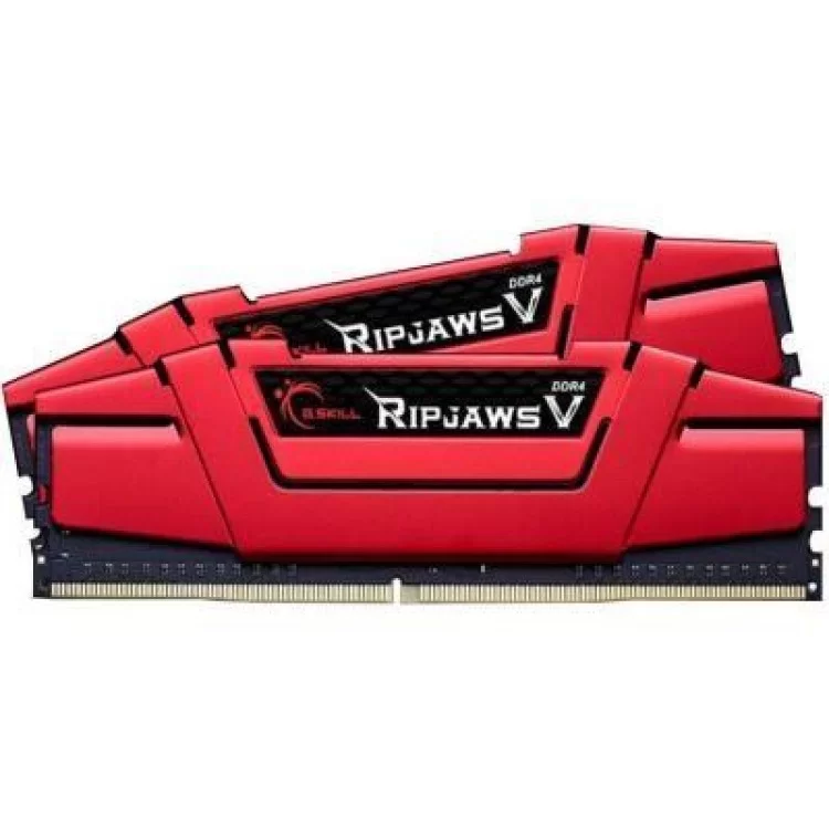 Модуль памяти для компьютера DDR4 8GB (2x4GB) 2666 MHz RIPJAWS V RED G.Skill (F4-2666C15D-8GVR) цена 2 105грн - фотография 2