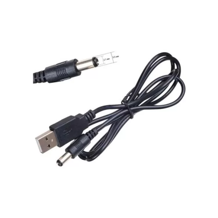 продаем Кабель питания USB 2.0 AM to DC 5.5 х 2.1 mm 1.0m 5V to DC 5V Dynamode (DM-USB-DC-5.5x2.1mm) в Украине - фото 4