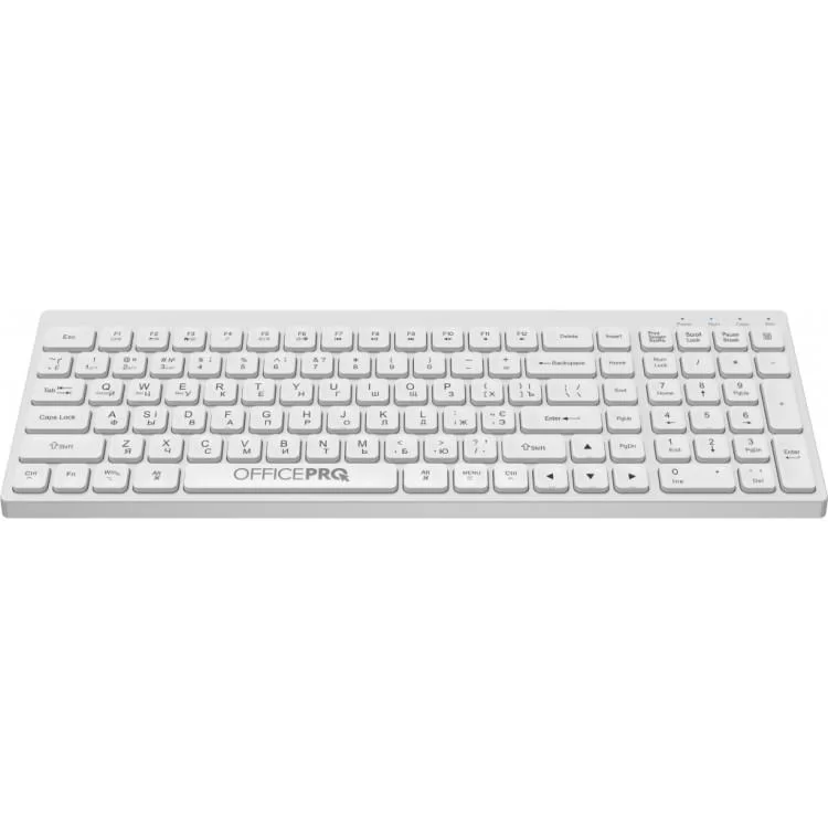 Клавиатура OfficePro SK985W Wireless/Bluetooth White (SK985W) цена 979грн - фотография 2