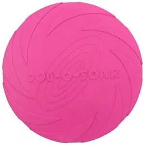 Іграшка для собак Trixie Activity Літаюча тарілка d:24 см (рожева) (4011905335032)