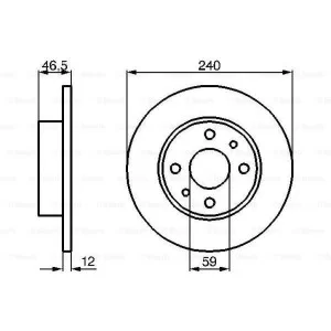 Гальмівний диск Bosch 0 986 478 353