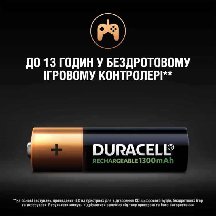 Акумулятор Duracell AA HR6 1300mAh * 4 (5007324) характеристики - фотографія 7