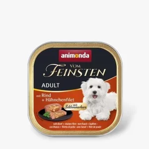 Консерви для собак Animonda Vom Feinsten Adult with Beef + chicken filet 150 г (4017721823012)