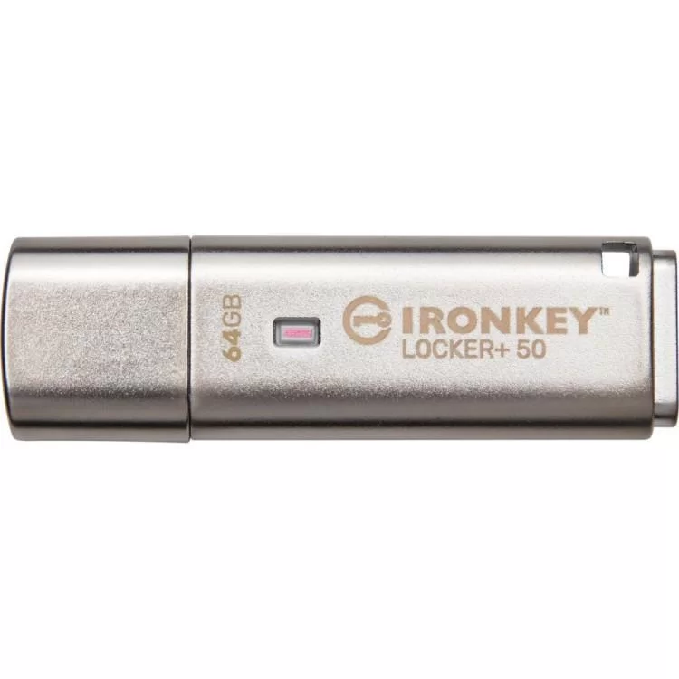 в продаже USB флеш накопитель Kingston 64GB IronKey Locker Plus 50 AES Encrypted USB 3.2 (IKLP50/64GB) - фото 3