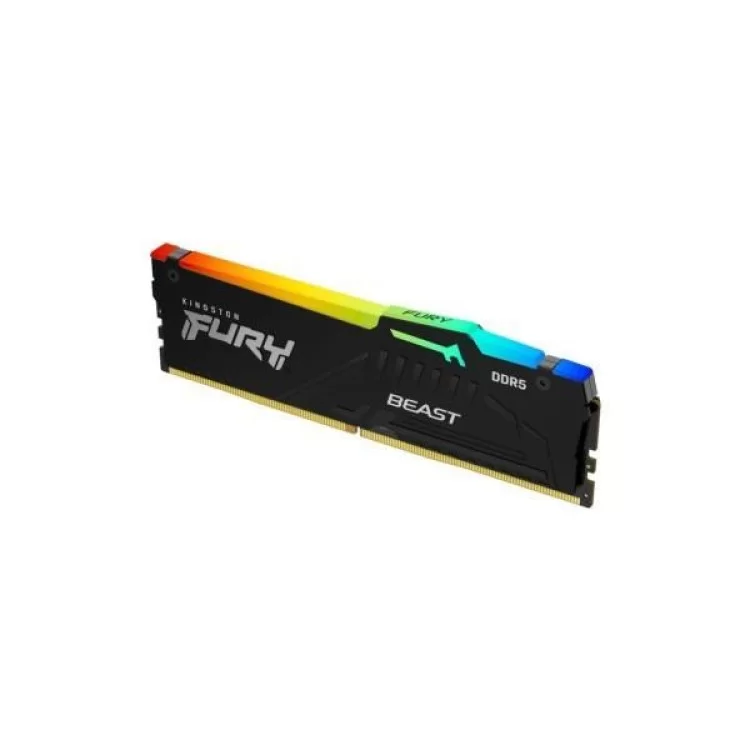 Модуль пам'яті для комп'ютера DDR5 16GB 5200 MHz Beast RGB AM5 Black Kingston Fury (ex.HyperX) (KF552C36BBEA-16) ціна 3 698грн - фотографія 2