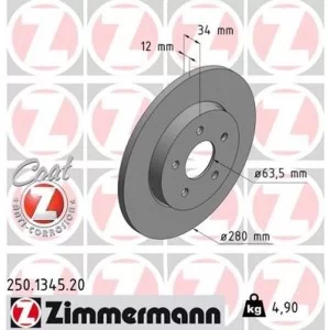 Гальмівний диск ZIMMERMANN 250.1345.20