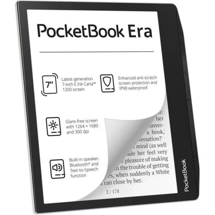 Электронная книга Pocketbook 700, Era, Stardust Silver (PB700-U-16-WW) цена 12 900грн - фотография 2