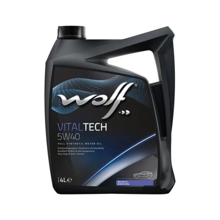 Моторна олива Wolf Vitaltech 5W-40 4л (8311192) Моторна олива Wolf Vitaltech 5W-40 4л (8311192)