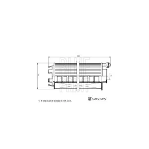 Фильтр масляный Blue Print ADBP210072