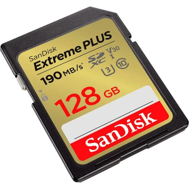 Карта памяти SanDisk 128GB SDXC class 10 UHS-I U3 4K Extreme Plus (SDSDXWA-128G-GNCIN) цена 1 386грн - фотография 2