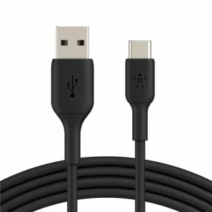 Дата кабель USB 2.0 AM to Type-C 2.0m PVC black Belkin (CAB001BT2MBK)