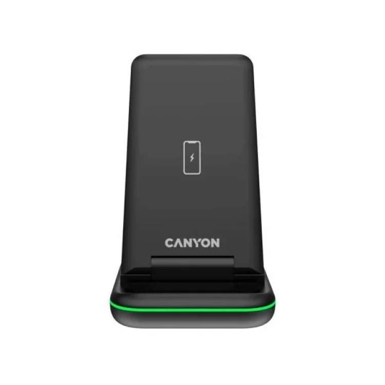 Зарядное устройство Canyon WS- 304 Foldable 3in1 Wireless charger (CNS-WCS304B) цена 2 451грн - фотография 2