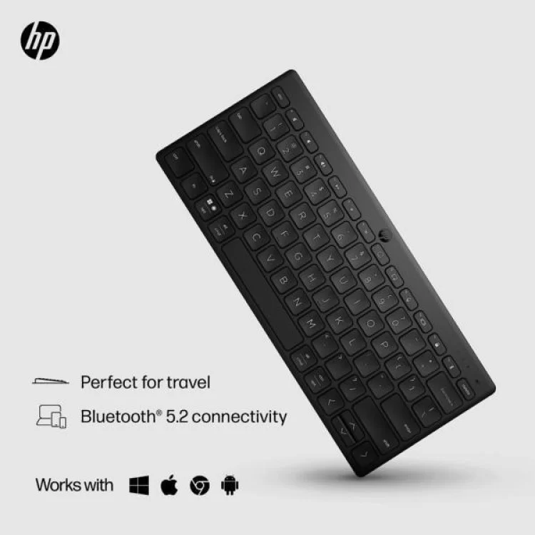 Клавіатура HP 350 Compact Multi-Device Bluetooth UA Black (692S8AA) ціна 2 548грн - фотографія 2