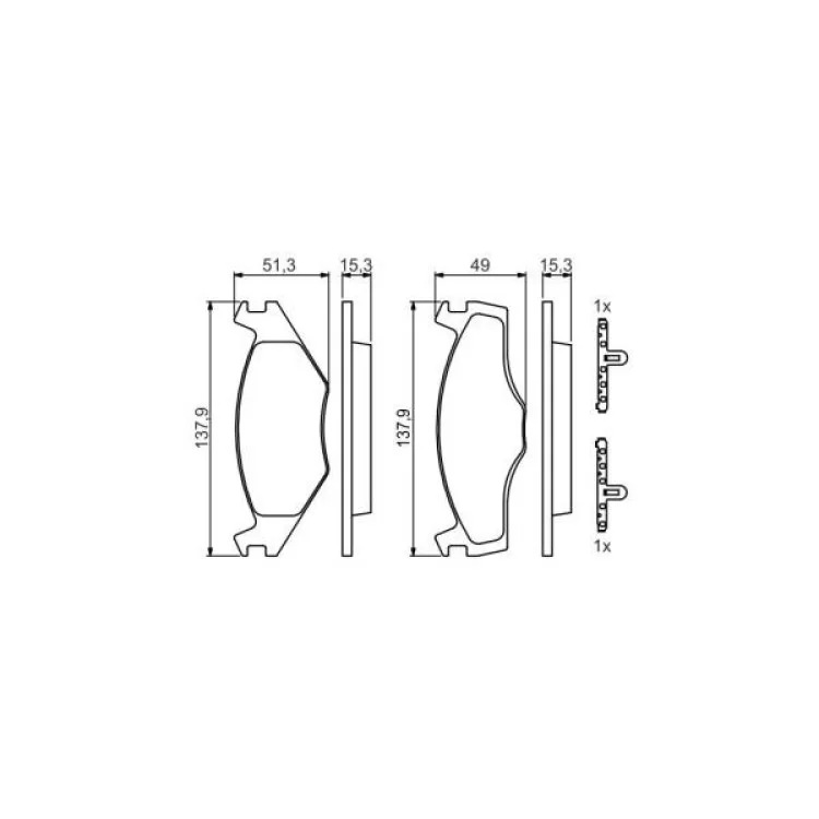 Тормозные колодки Bosch 0 986 468 871