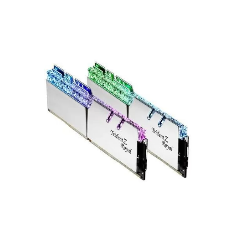 Модуль пам'яті для комп'ютера DDR4 64GB (2x32GB) 3600 MHz TridentZ RGB Royal Silver G.Skill (F4-3600C18D-64GTRS) ціна 12 039грн - фотографія 2