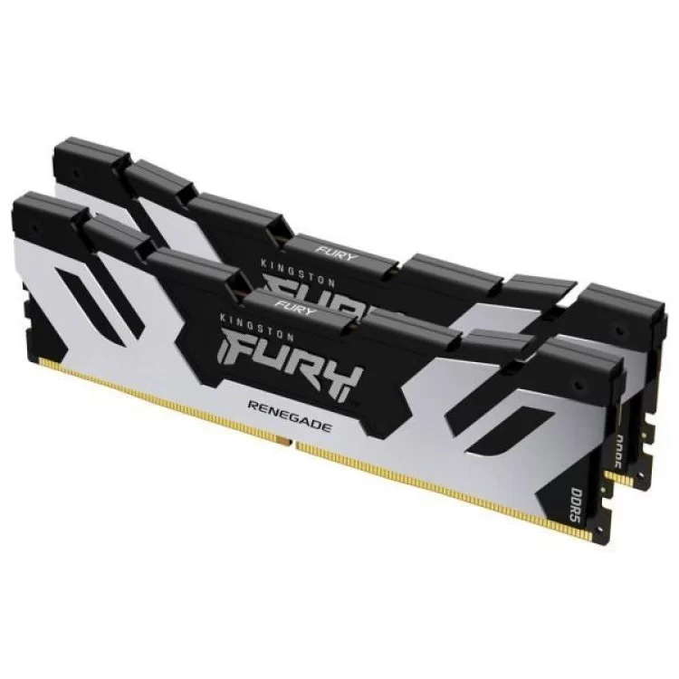 Модуль пам'яті для комп'ютера DDR5 32GB (2x16GB) 6000 MHz FURY Renegade Silver Kingston Fury (ex.HyperX) (KF560C32RSK2-32) ціна 9 178грн - фотографія 2