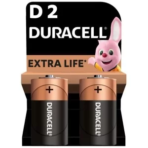 Батарейка Duracell D LR20 щелочная 2шт. в упаковке (81545439/5005987/5014435)