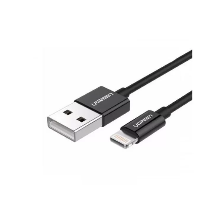 в продажу Дата кабель USB 2.0 AM to Lightning 1.0m US155 MFI Black Ugreen (US155/80822) - фото 3
