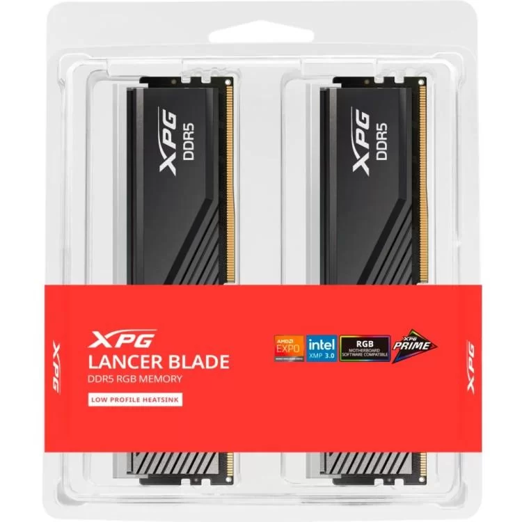 продаємо Модуль пам'яті для комп'ютера DDR5 32GB (2x16GB) 6000 MHz XPG Lancer Blade RGB Black ADATA (AX5U6000C3016G-DTLABRBK) в Україні - фото 4