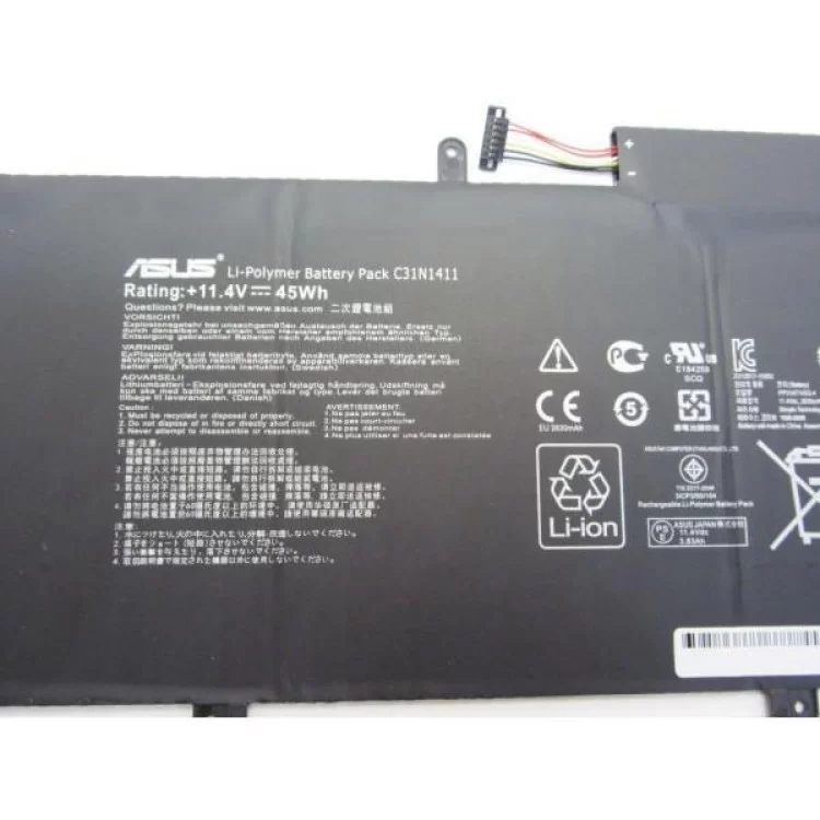 в продаже Аккумулятор для ноутбука ASUS UX305FA C31N1411, 3830mAh (45Wh), 6cell, 11.4V, Li-ion (A47183) - фото 3