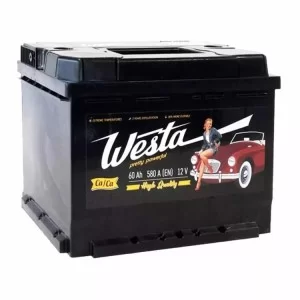 Акумулятор автомобільний Westa 6CT-60 А (1) Pretty Powerful