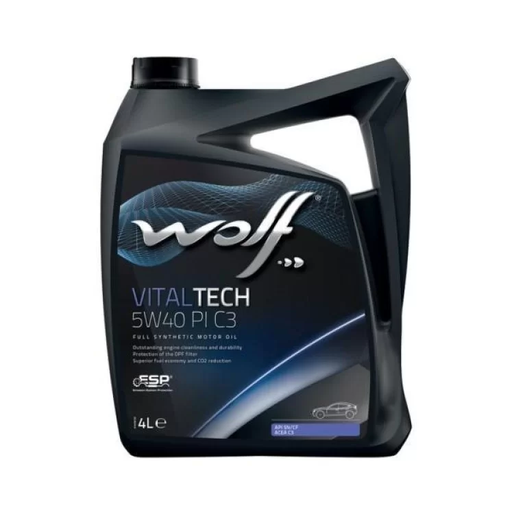 Моторное масло Wolf VITALTECH 5W40 PI C3 4л (8302916)