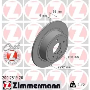 Гальмівний диск ZIMMERMANN 200.2519.20