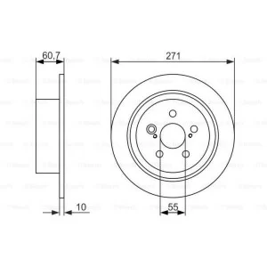 Гальмівний диск Bosch 0 986 479 613