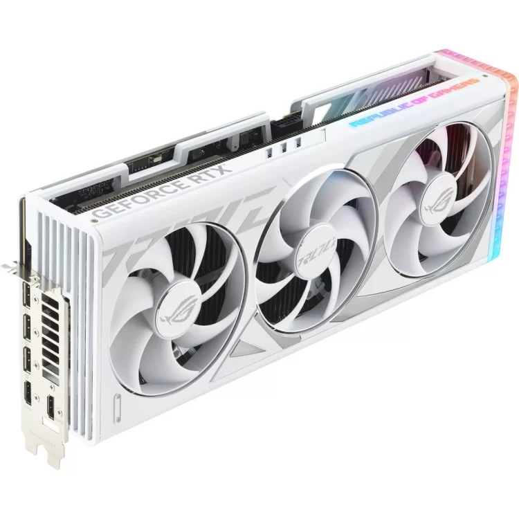 Видеокарта ASUS GeForce RTX4090 24GB ROG STRIX WHITE OC (ROG-STRIX-RTX4090-O24G-WHITE) цена 119 195грн - фотография 2