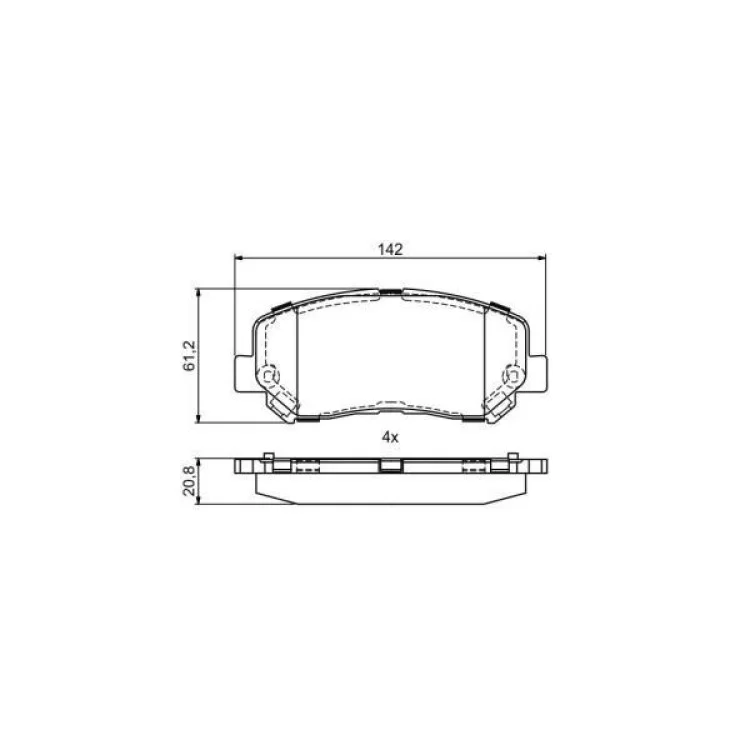 Тормозные колодки Bosch 0986495405