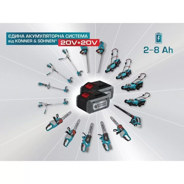 Зарядное устройство для аккумуляторов инструмента Konner&Sohnen KS C24A, 20V, 230В, 2.4А, 0.42кг (KSC24A) цена 599грн - фотография 2