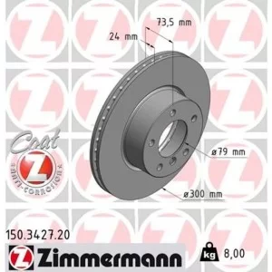 Гальмівний диск ZIMMERMANN 150.3427.20
