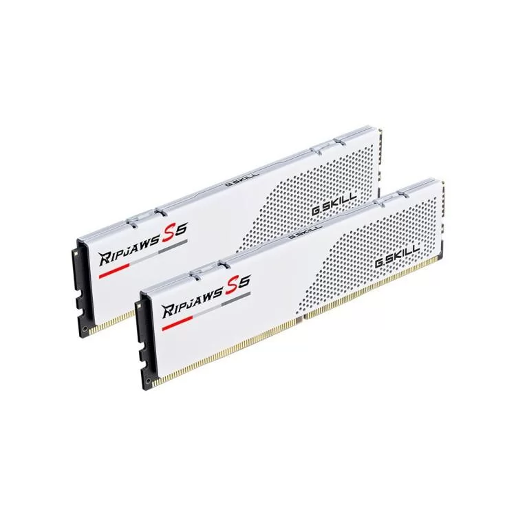 Модуль пам'яті для комп'ютера DDR5 64GB (2x32GB) 5600 MHz Ripjaws S5 White G.Skill (F5-5600J3636D32GX2-RS5W) ціна 16 536грн - фотографія 2