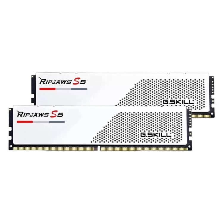 в продажу Модуль пам'яті для комп'ютера DDR5 64GB (2x32GB) 5600 MHz Ripjaws S5 White G.Skill (F5-5600J3636D32GX2-RS5W) - фото 3