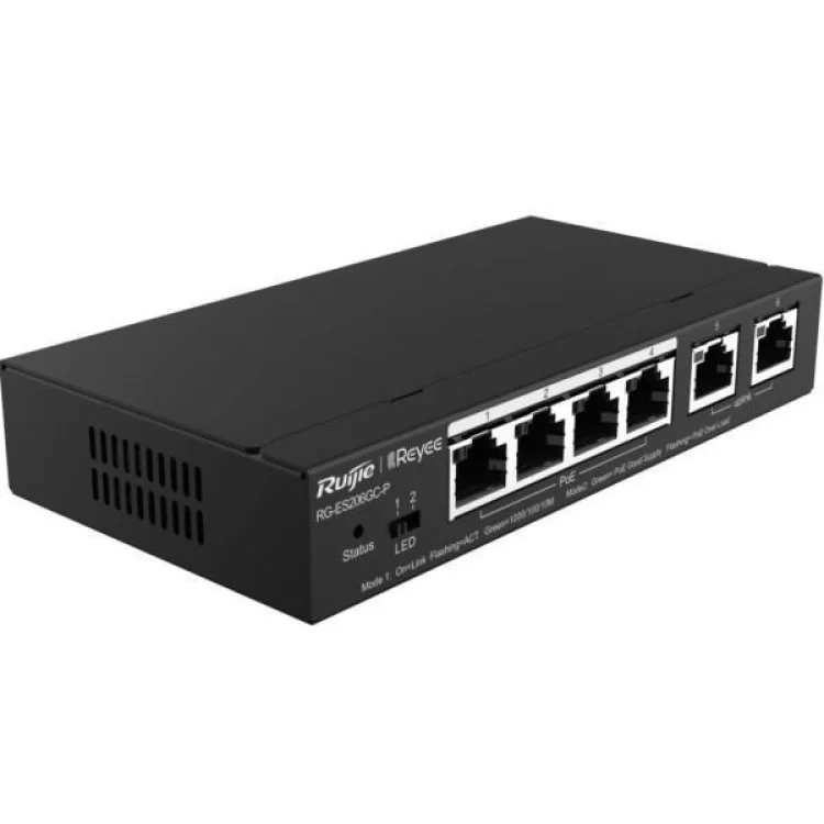 Коммутатор сетевой Ruijie Networks RG-ES206GC-P цена 6 832грн - фотография 2