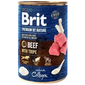 Консерви для собак Brit Premium by Nature яловичина з тельбухами 800 г (8595602538607/8595602538003)