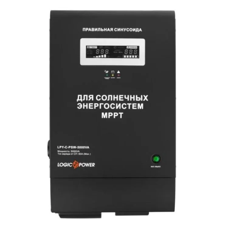 Пристрій безперебійного живлення LogicPower LPY-C-PSW- 5000VA, 48V, МРРТ контролер (4128) ціна 36 868грн - фотографія 2