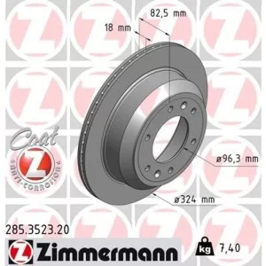 Гальмівний диск ZIMMERMANN 285.3523.20