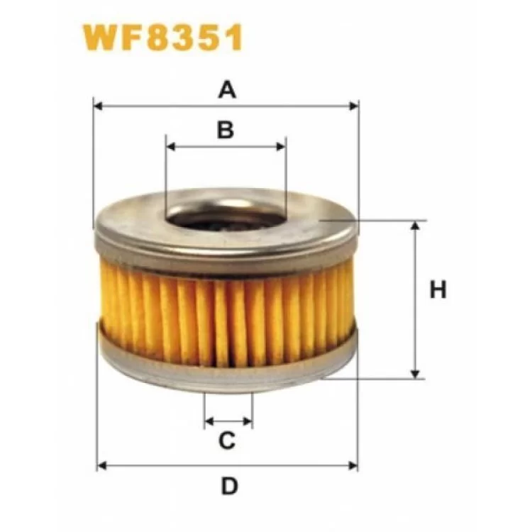 Фільтр паливний Wixfiltron WF8351