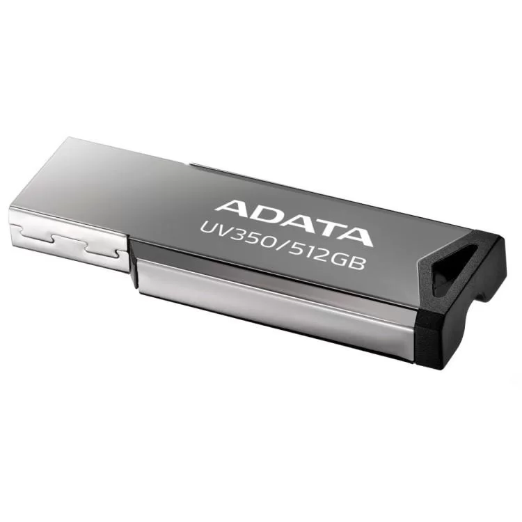 USB флеш накопичувач ADATA 512GB UV350 Metallic USB 3.2 (AUV350-512G-RBK) ціна 3 301грн - фотографія 2