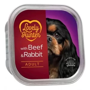 Влажный корм для собак Lovely Hunter Adult Beef and Rabbit 150 г (LHU45447)