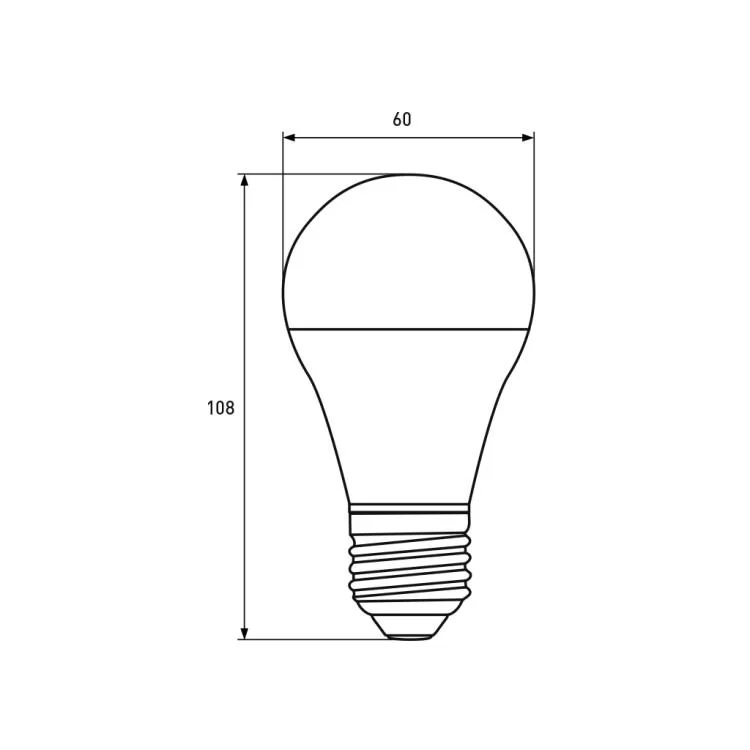 продаємо Лампочка Eurolamp LED A60 7W E27 3000K 220V акция 1+1 (MLP-LED-A60-07272(E)) в Україні - фото 4