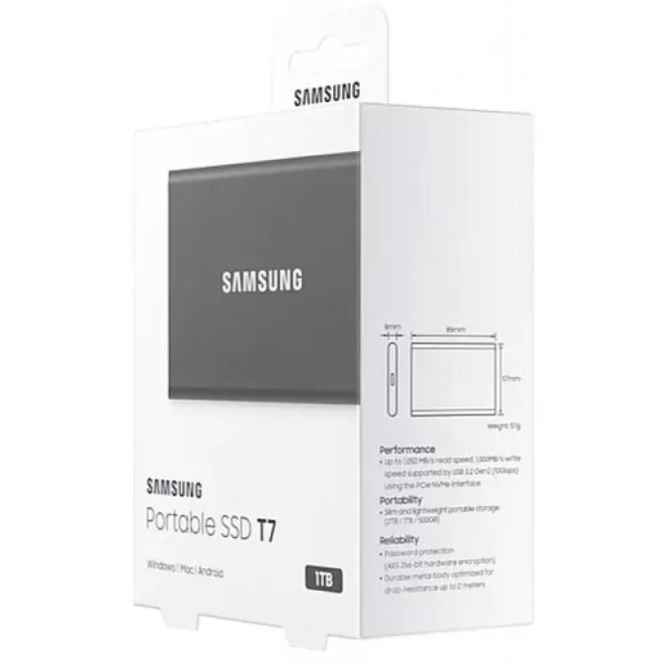 Накопичувач SSD USB 3.2 1TB T7 Samsung (MU-PC1T0T/WW) - фото 10