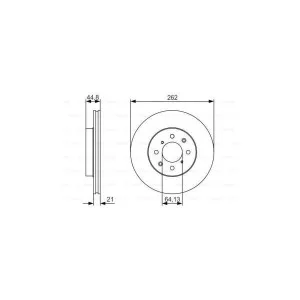 Гальмівний диск Bosch 0 986 479 R80