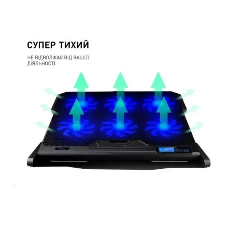 Подставка для ноутбука DYXON FIX COOLING 4 Black (DXNLSFC4B) обзор - фото 8