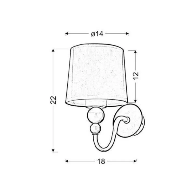 Бра Candellux 21-39163 BEBE (21-39163) ціна 2 661грн - фотографія 2