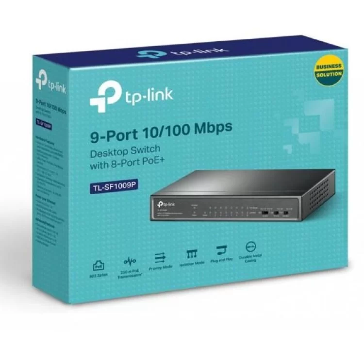 продаем Коммутатор сетевой TP-Link TL-SF1009P в Украине - фото 4