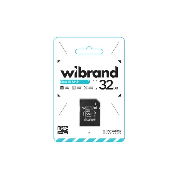 Карта памяти Wibrand 32GB microSD class 10 UHS-I (WICDHU1/32GB-A) цена 297грн - фотография 2