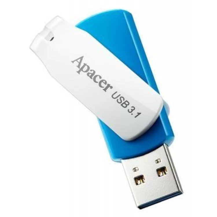 в продажу USB флеш накопичувач Apacer 64GB AH357 Blue USB 3.1 (AP64GAH357U-1) - фото 3