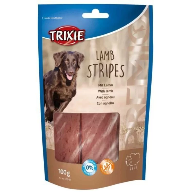 Лакомство для собак Trixie Premio Lamb Stripes ягненок 100 г (4011905317410)